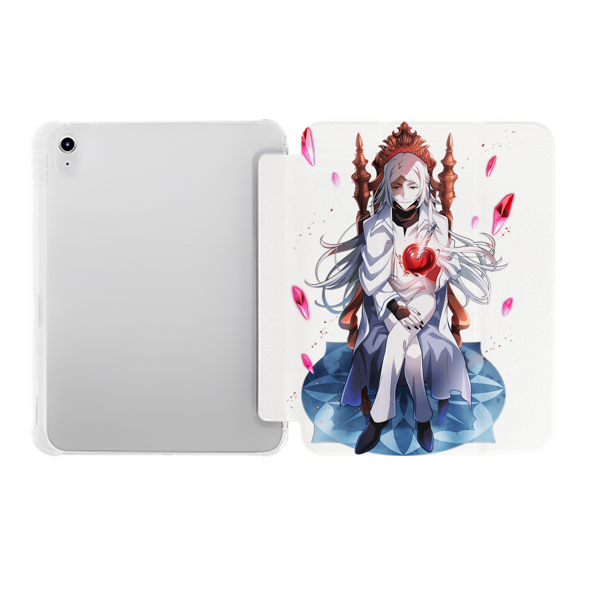 （画像用） 文豪ストレイドッグス Bungo Stray Dogs IPad ケース ペン収納付き 三つ折りスタンド PUレザー×シリコン 対応機種9.5/10.5/10.9インチ